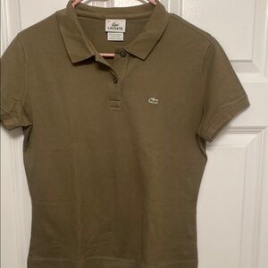 Lacoste Women's Brown Polo Shirt